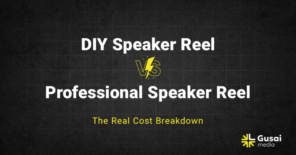 DIY speaker reel vs professional speaker reel cost breakdown
