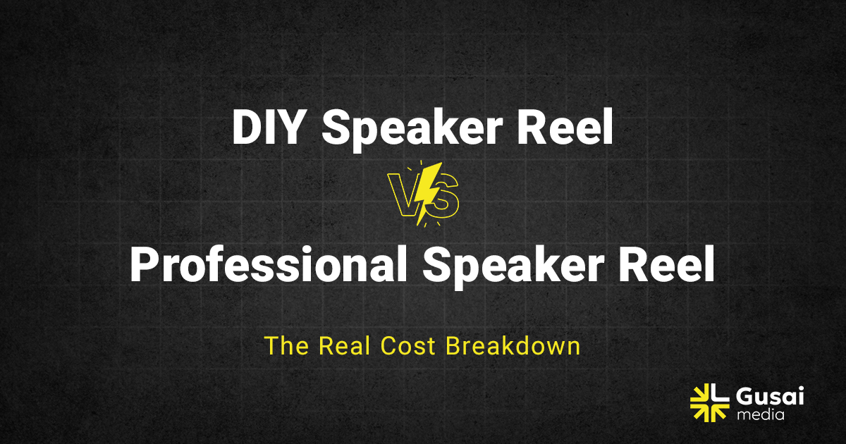 DIY Speaker Reel vs. Professional: The Real Cost Breakdown